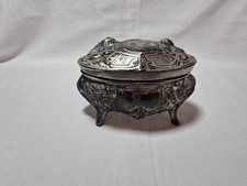 Zinn Dose Schatulle Jugendstil