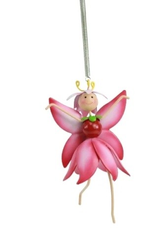 Hängefigur elfe mit feder - hängefigur,
