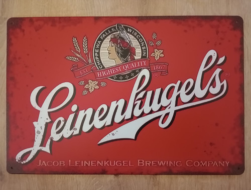 Leinenkugel blechschild mit - leinenkugel's,