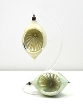 alter Christbaumschmuck Reflexkugel Tropfen Kugel Baumschmuck Weihnachten 9685