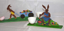 DDR Osterdeko Handarbeit Ostern Osterhase mit Eierbecher
