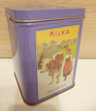 Blech Dose Milka Naps -  Nostalgie Edition no. 1 - 1996 - Höhe 11,5 cm Vintage