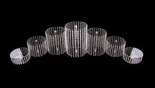 Acryl Tortenständer Hochzeit 7 Etagen Etagere Alu Ø 28 cm Kristall rund