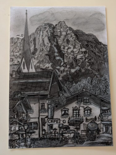 Kohle-Zeichnung