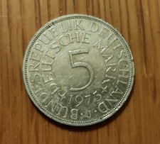 5 DM Deutsche Mark Münze 1973 J
