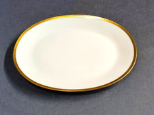 Fleisch/Servierplatte 29 x 21,5 x 2,5 cm, Rosenthal Form 2000, weiß / Goldrand