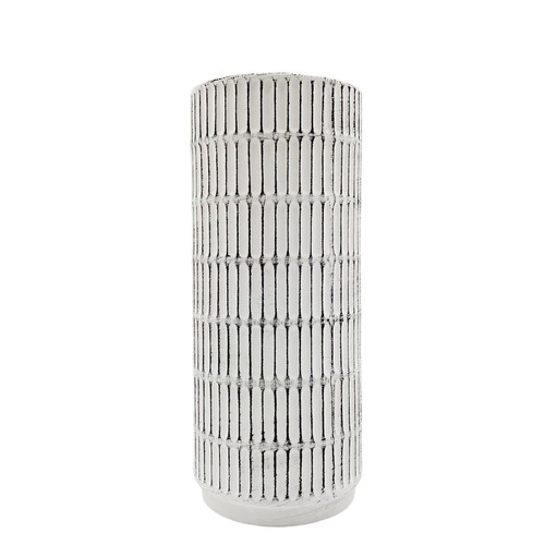 Vase weiß schwarz 7 - vase, cm