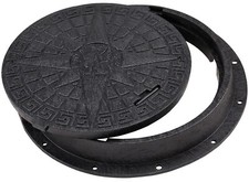 Schachtabdeckung Kanaldeckel Schachtdeckel Ø600/800 Belastbar bis 5 Tonn (50 kN)