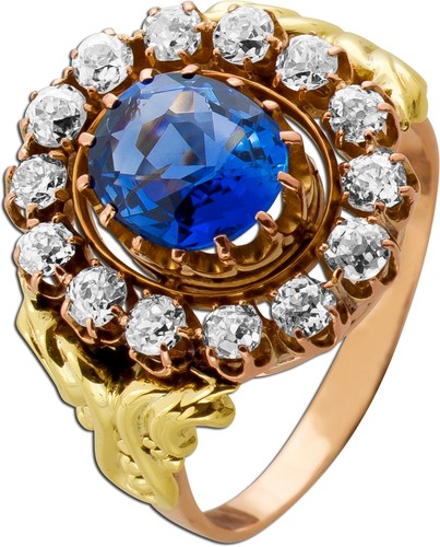 Saphir ring rosegold 585 - rosegold,