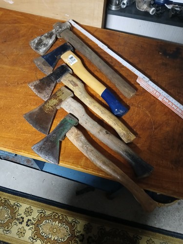 Sammlung alte beile versch - alte, beile,