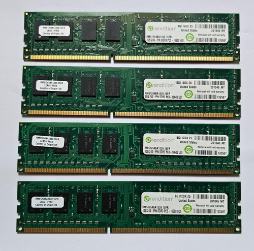 Rendition 16gb ram kit - rendition, (4x4gb)