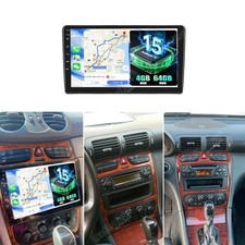 Autoradio 4+64G Carplay Android 15 Für Mercedes CLK-klasse W209 2002-2006 GPS