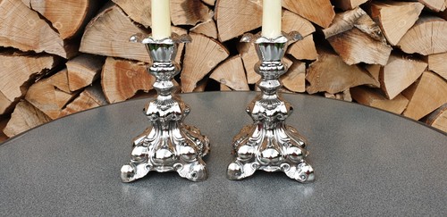 Paar barockkerzenleuchter - paar,