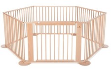 Treppenschutz-/ Laufgitter "Gran Paradiso" mit Tür, Buche massiv