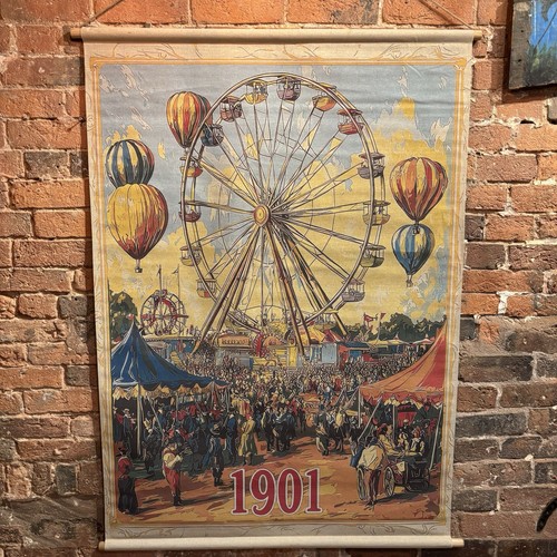 Vintage stil zirkus wandbehang - vintage,