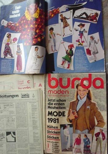 Burda moden 1981 fasching - moden,