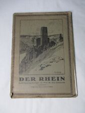 Alte Kunst Mappe Der Rhein 12 Federzeichnungen Prof. Dr. Otto Ubbelohde um 1900