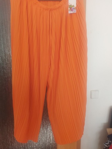 Plisseehose orange damen - orange, 54