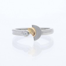 Platin Brillant Ring Solitaire