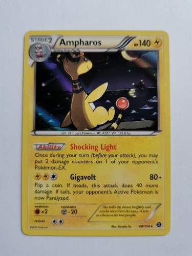 Pokemon ampharos 114 - ampharos, xy