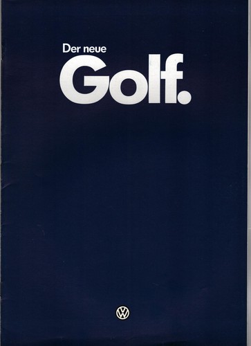 Prospekt golf von 1984 - golf,