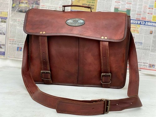 Leder kuriertasche laptop - leder,