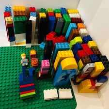 500 Steine, 300 Lego Duplo 2x4 8er & 2x2 4er Sammlung Konvolut Set Grundplatte