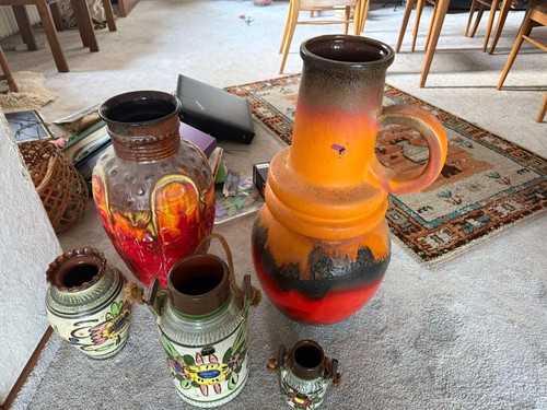 Bodenvasen handbemalt u - 3,