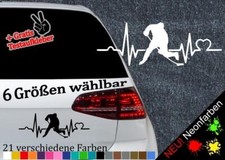 Herzschlag Eishockey Aufkleber