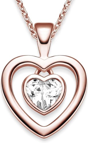 Herzkette silber 925 gold - 925,
