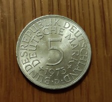 5 DM Deutsche Mark Münze 1973 D