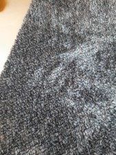 Fellimitat, Deko Plüsch - Schwarz- Grau  50 - 85 cm x 1,05 - 1,25 Meter Rest