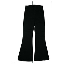 Pash Damen Jeans Hose Bootcut Schlag Flare high Waist 70er 80er W26 L32 Schwarz