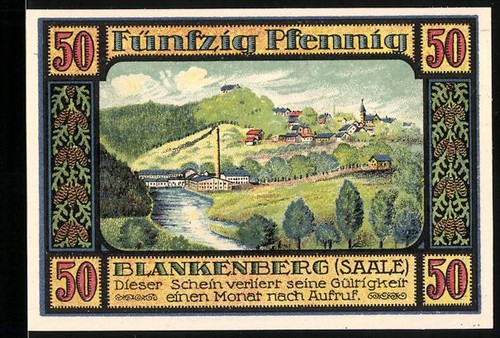 Notgeld ranis 1921 50 - ranis,