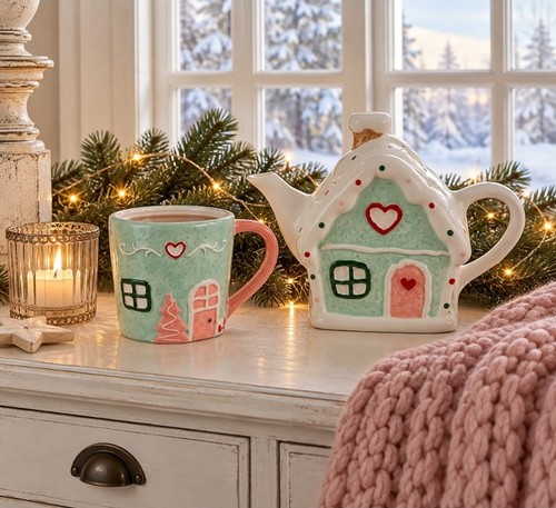 Lebkuchenhaus tasse kanne - lebkuchenhaus,