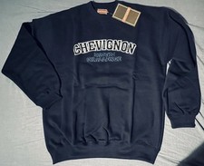 Chevignon Sweat, Arctic, dk. blau, L, orig. 90iger, NOS, Vintage