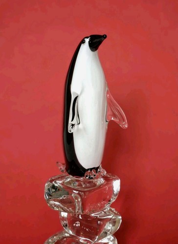 Großer murano glas pinguin - glas,