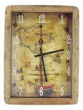 Maritime Deko Wand-Uhr maritim