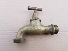 Wasserhahn Antik Messing Armatur Brunnen Scheune Stall Werkstatt Vintage Resthof