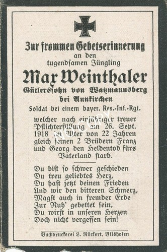 Foto sterbebild - wk, i