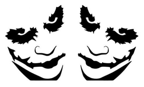 Joker gesicht links - ,links/rechts,