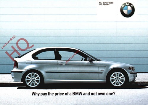 Ansichtskarte bmw 316er - bmw,