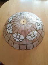 Vintage Perlmutt Tiffanylampe