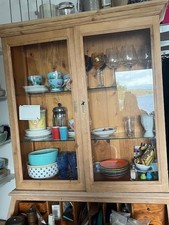 MARKTEX VINTAGE AUFSATZ FÜR SEKRETÄR (SCHRANK/VITRINE) PINIE GEKÄLKT, RARITÄT !!