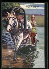 AK Russische Bäuerin in