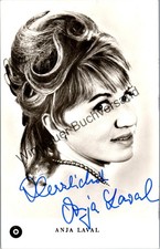 Original Autogramm Anja Laval (1934-2004) /// Autograph signiert signed signee L