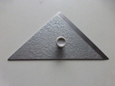 Dreieck Stahl mit Facette 8 cm 