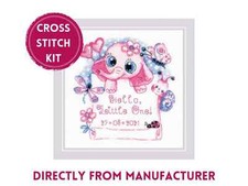 RIOLIS gezähltes Kreuzstich-Set 1934 Hallo, Kleiner! (für Mädchen) - Baby Mäd...