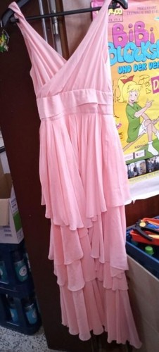 Pink dress ruffle flounces - dress,