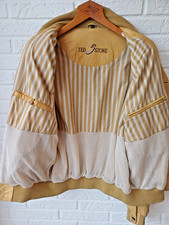Butterweiche Herren Lederjacke TED STONE, vanille gelb Gr.54 feinstes Nappaleder